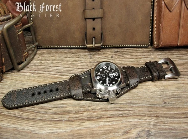 BF18 Vintage-Uhrenarmband im traditionellen Stil für Fliegeruhren Größe 22mm/24mm/26mm/28mm – Bild 4